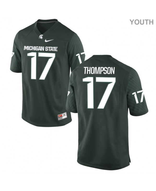 Youth Michigan State Spartans #17 Tyriq Thompson NCAA Nike Authentic Green College Stitched Football Jersey TK41P87RH